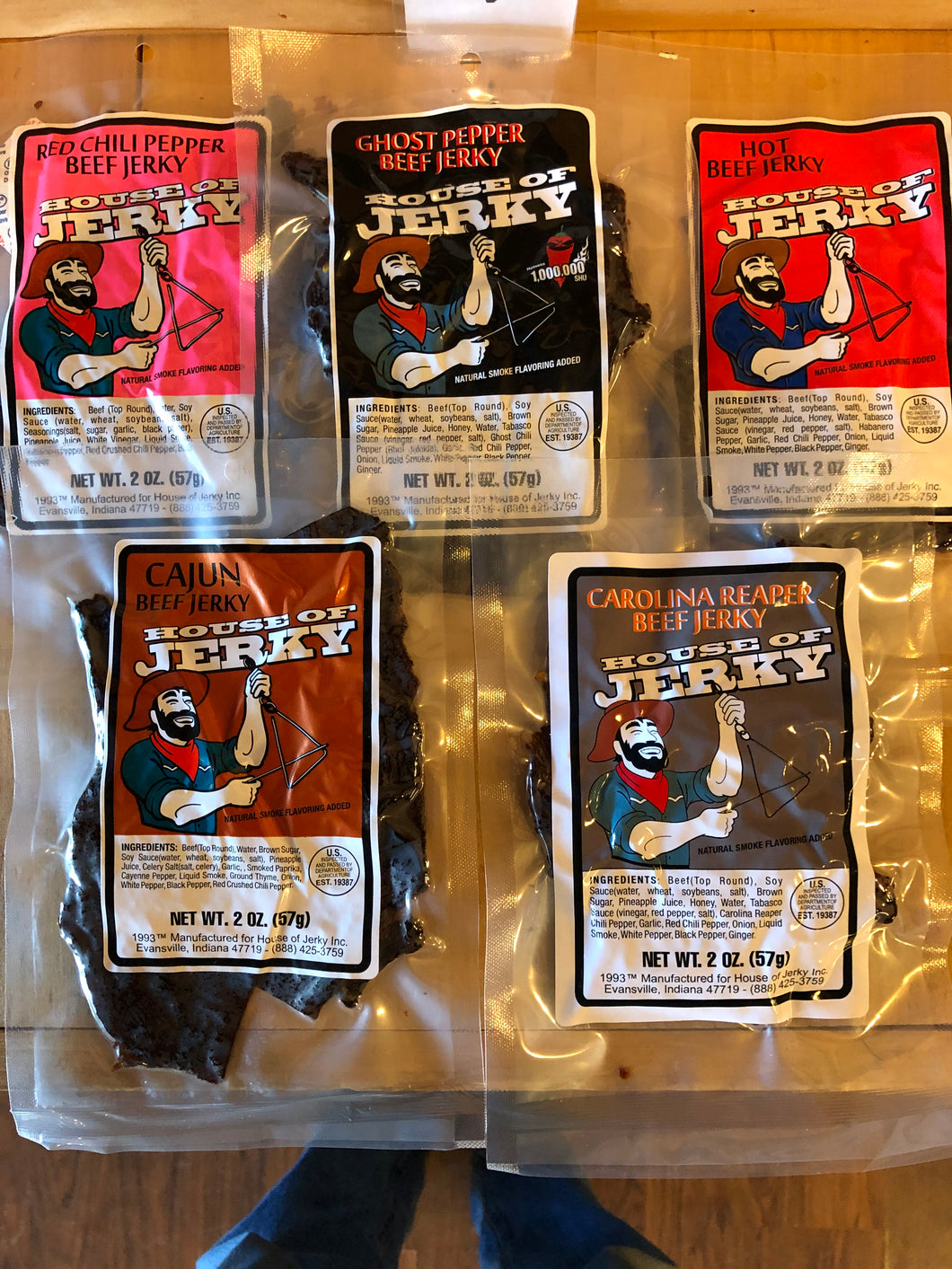 Beef Jerky - HOT Variety pack 10oz