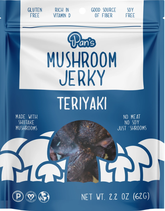 Vegan Jerky - Pan's Teriyaki Mushroom