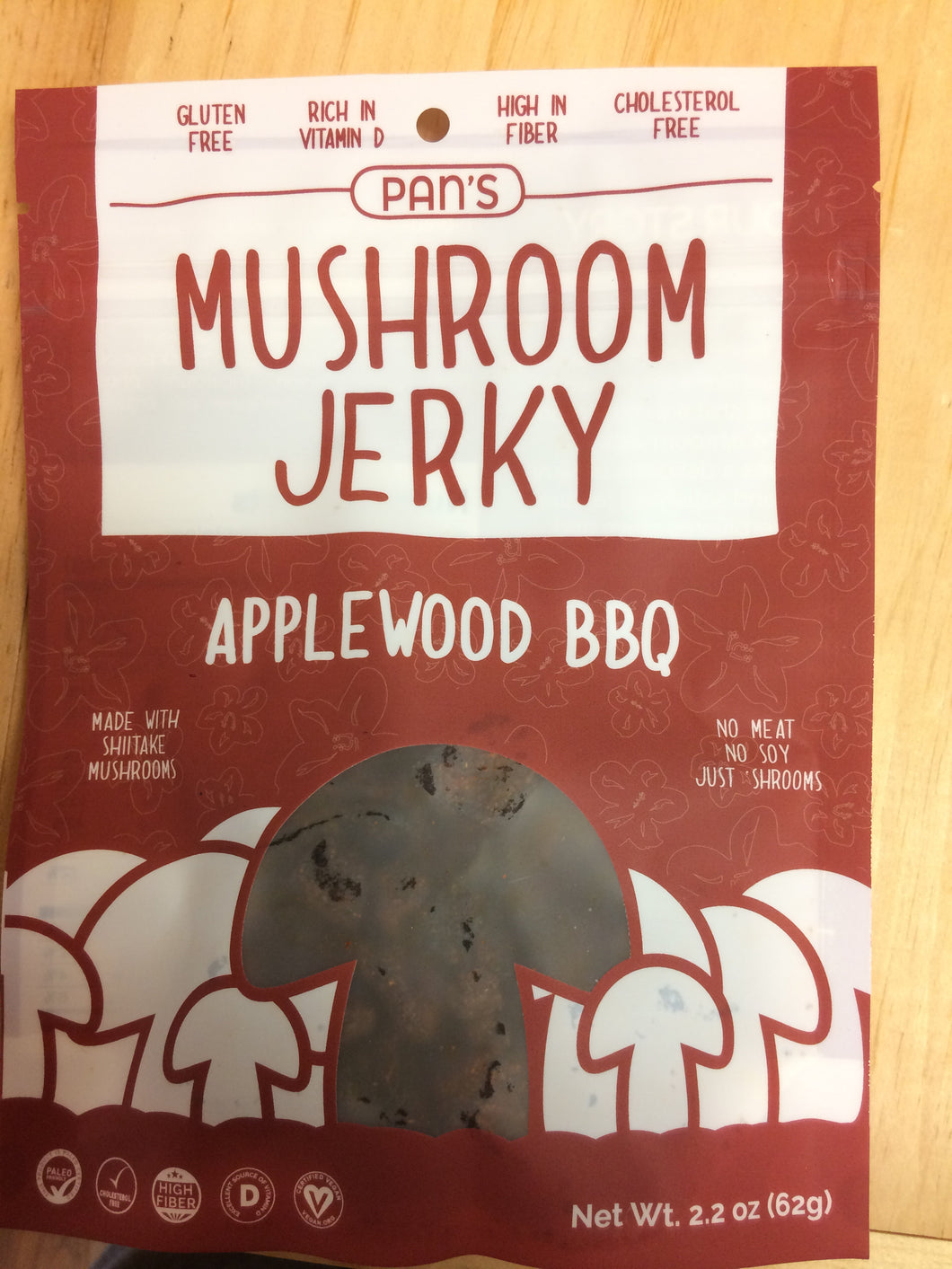 Vegan Jerky - Pan's Applewood BBQ Mushroom